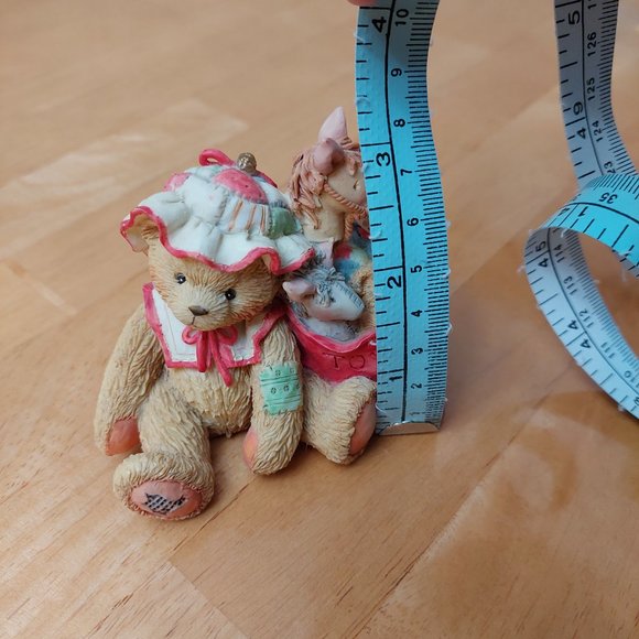 Cherished Teddies Ceramic Figure Carolyn"Wishing You All Good Things" 1993 - Picture 9 of 9